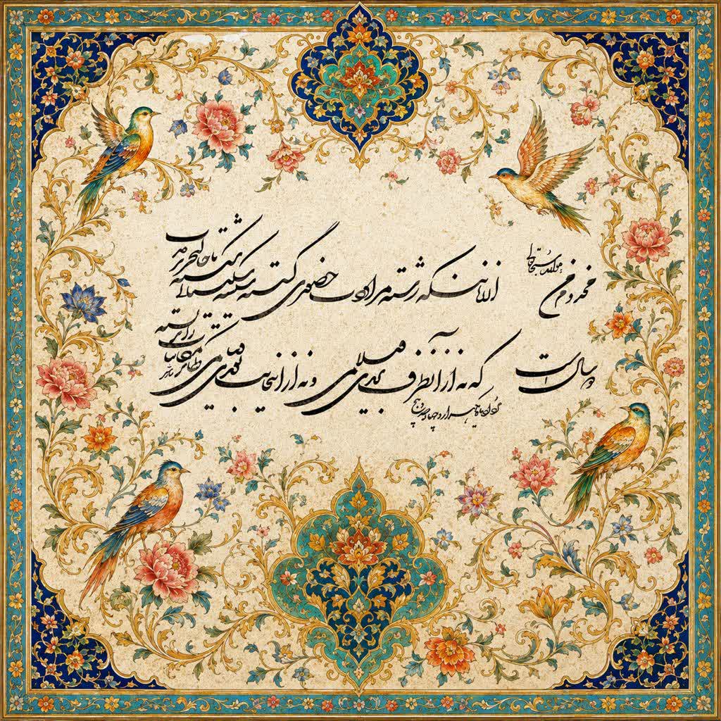 دفتری نویسی شکسته - اثر استاد محبوبه سازش